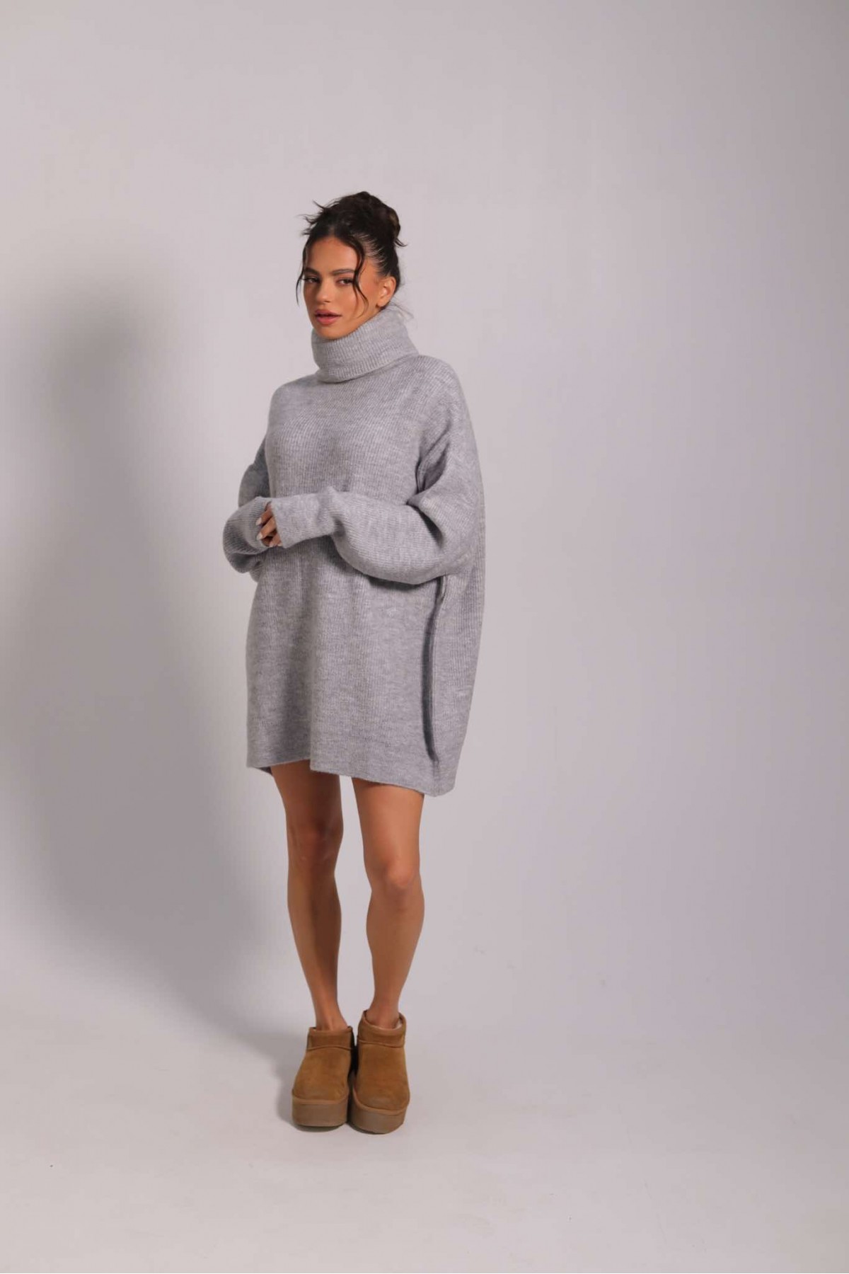 Мека туника No Caption Needed Light Grey