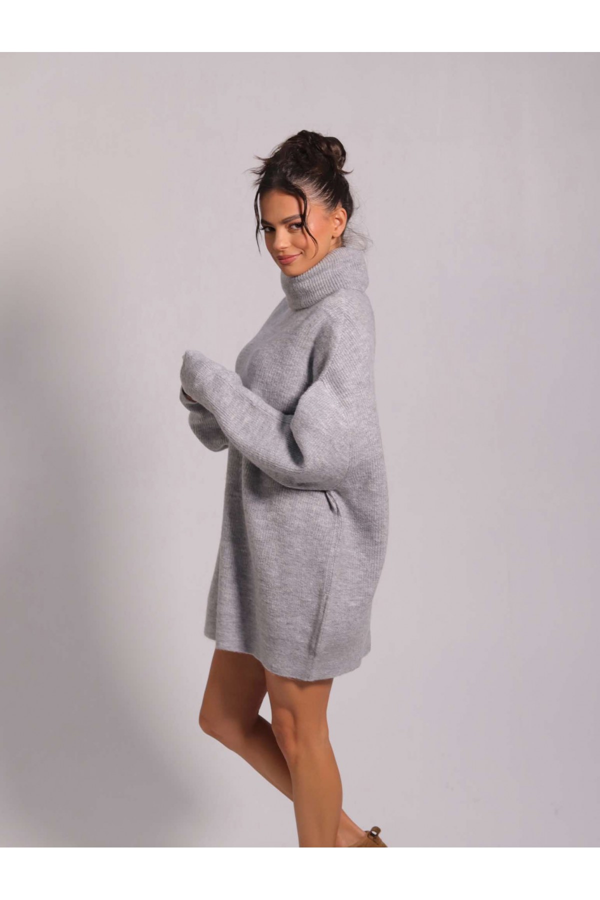 Мека туника No Caption Needed Light Grey