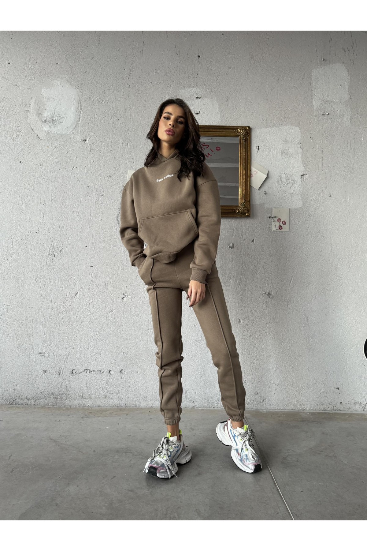 Ватиран сет Будь Собой / Matte Olive Green