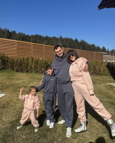 Мъжки ватиран сет Relaxed Fit / Dark Graphite