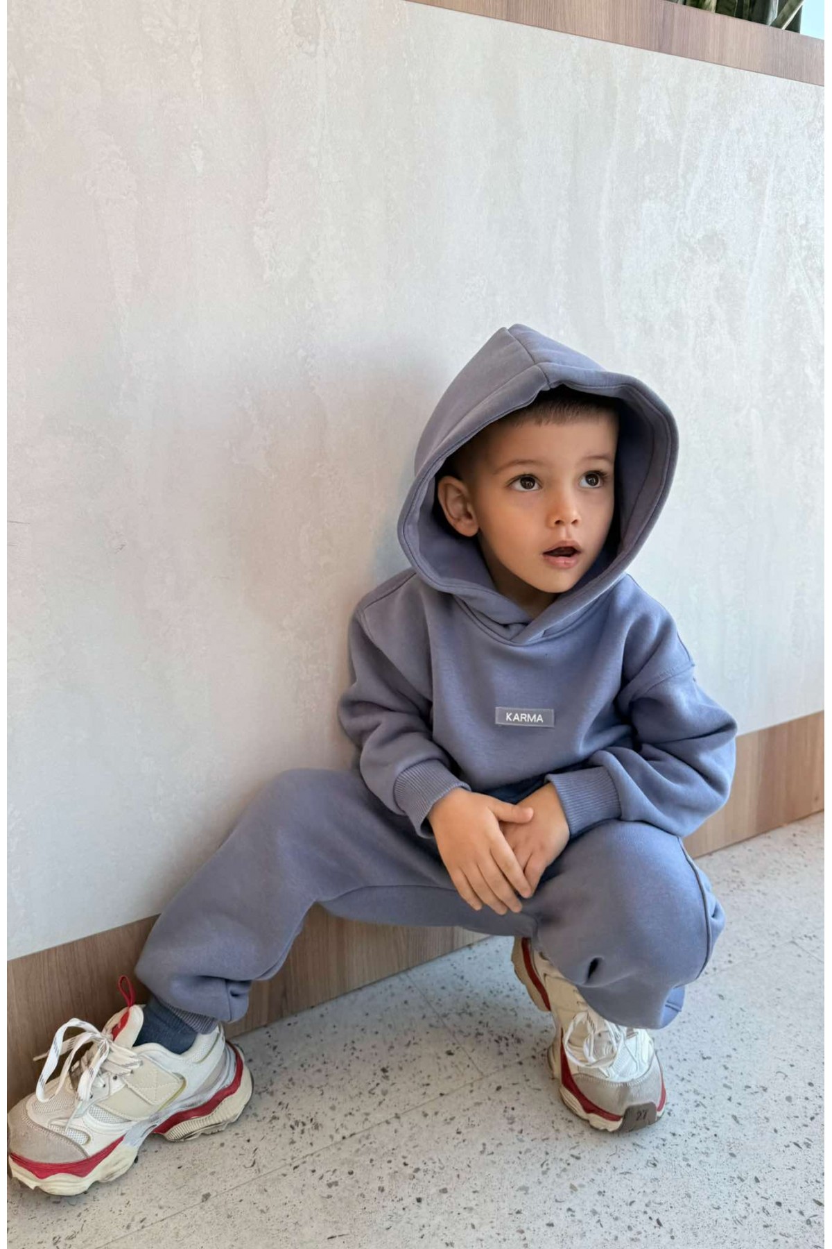 Детски ватиран сет / Relaxed Fit Misty Grey