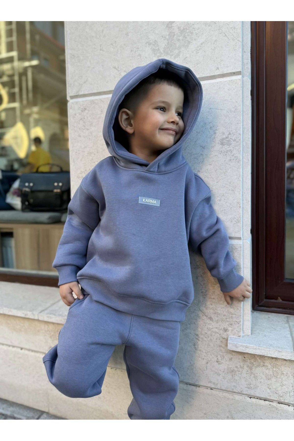 Детски ватиран сет / Relaxed Fit Misty Grey