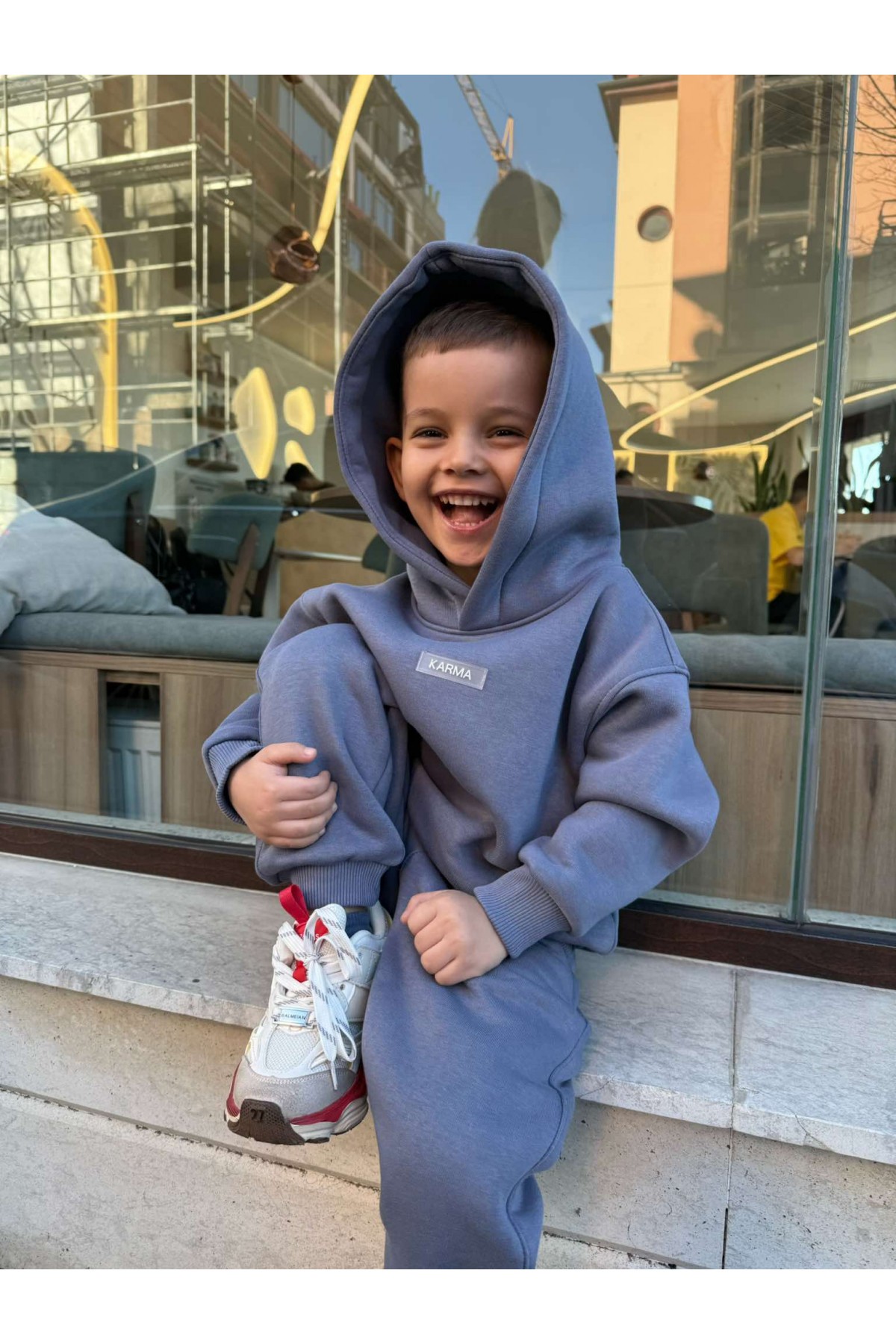 Детски ватиран сет / Relaxed Fit Misty Grey