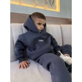 Детски ватиран сет Relaxed Fit / Dark Graphite