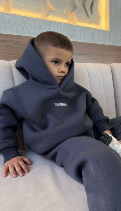 Детски ватиран сет Relaxed Fit / Dark Graphite Детски ватиран сет Relaxed Fit / Dark Graphite