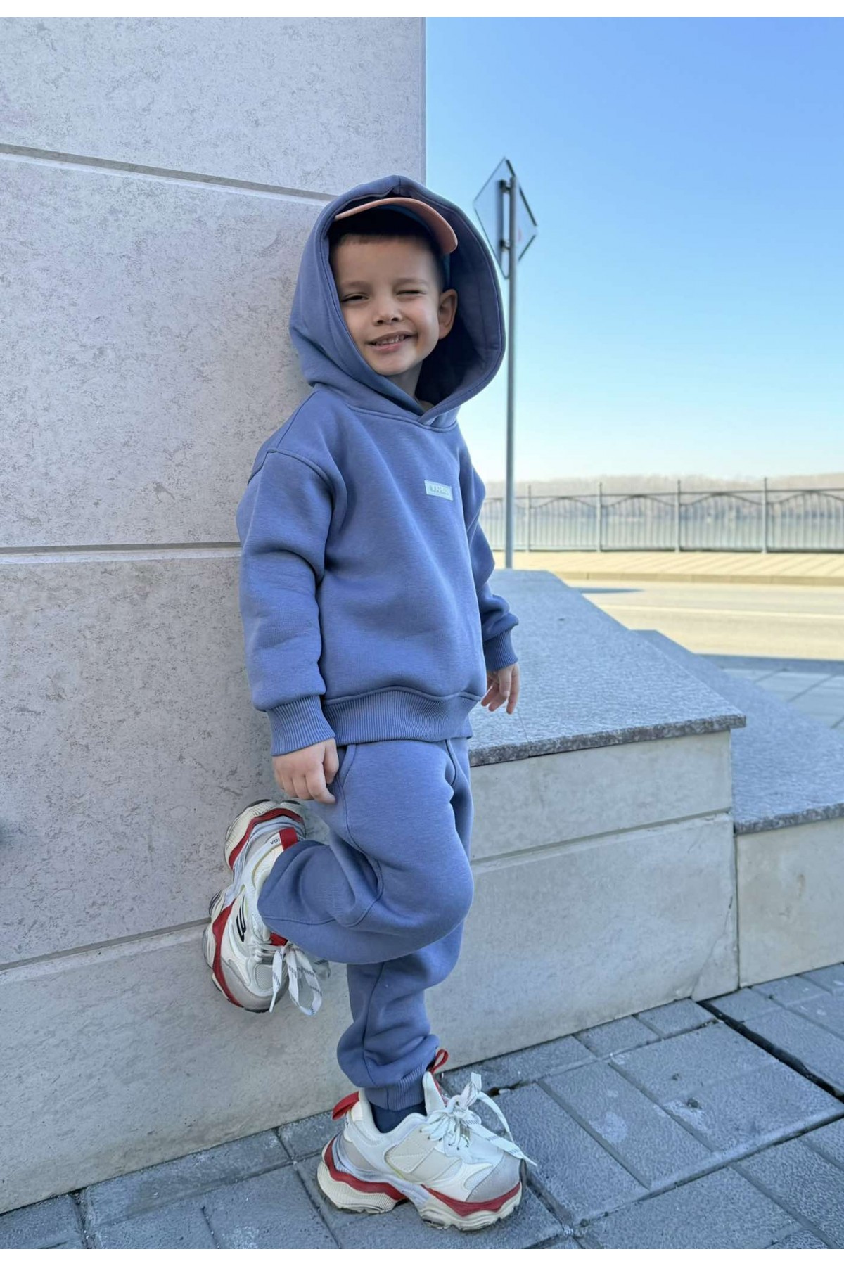 Детски ватиран сет / Relaxed Fit Misty Grey