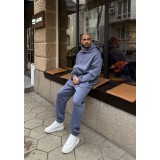 Мъжки ватиран сет Relaxed Fit / Misty Grey