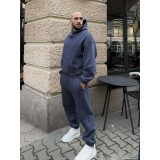 Мъжки ватиран сет Relaxed Fit / Dark Graphite