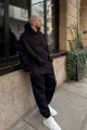 Мъжки ватиран сет Relaxed Fit / Black