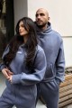 Дамски ватиран сет Relaxed Fit / Misty Grey