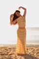 Плажен сет Just a mermaid girl / Pastel yellow