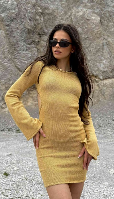 Рокля Tropics / Mustard