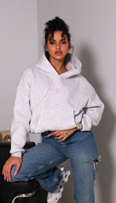 Hoodie GOOD KARMA / Snow melange Hoodie GOOD KARMA / Snow melange