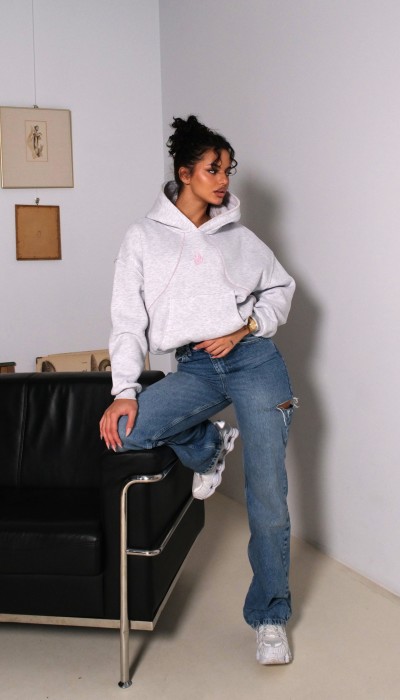 Hoodie GOOD KARMA / Snow melange Hoodie GOOD KARMA / Snow melange