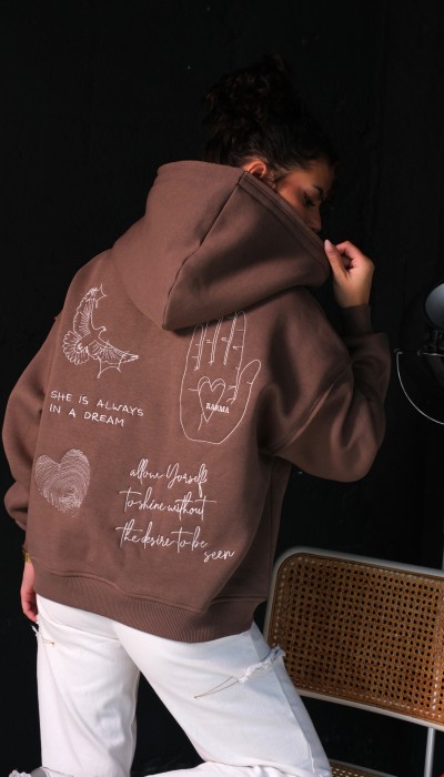 Hoodie IN A DREAM / Cocoa