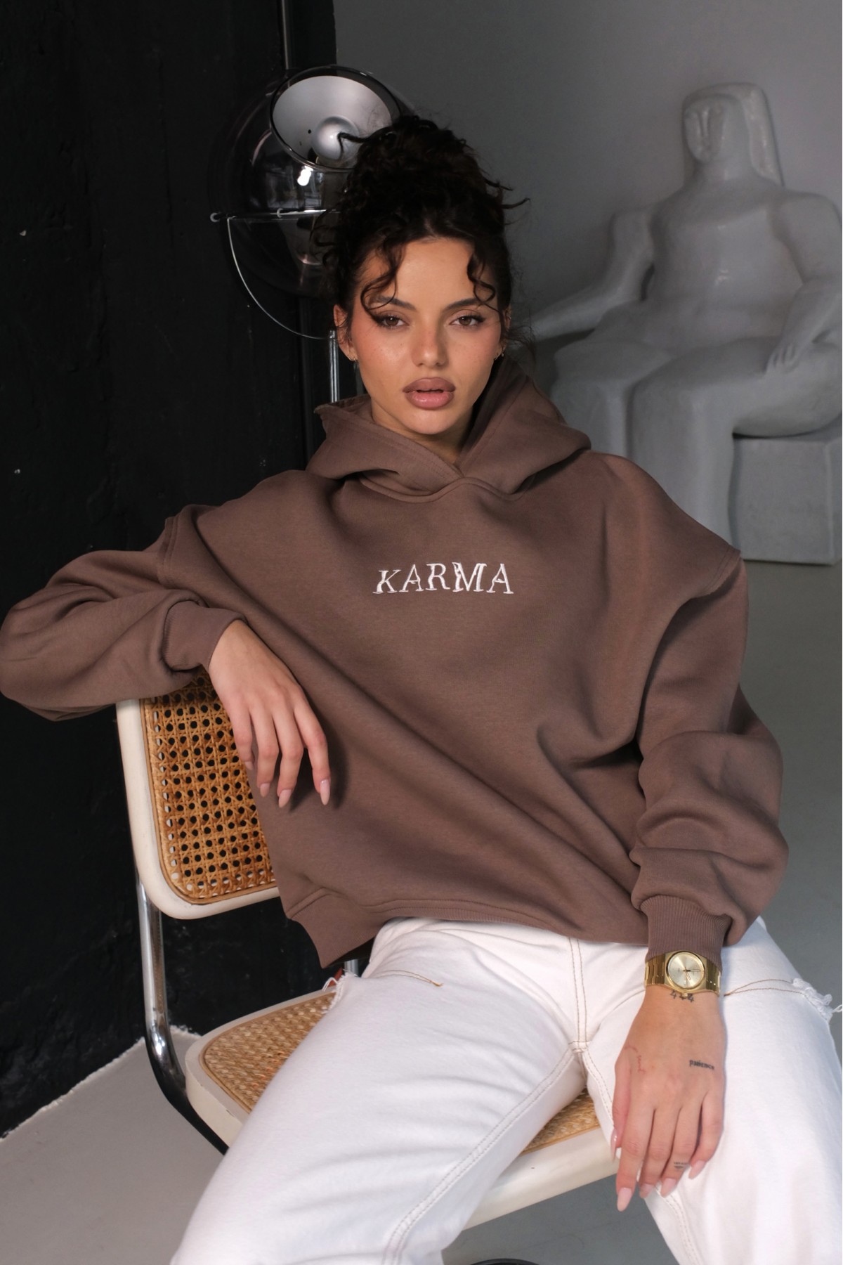 Hoodie IN A DREAM / Cocoa