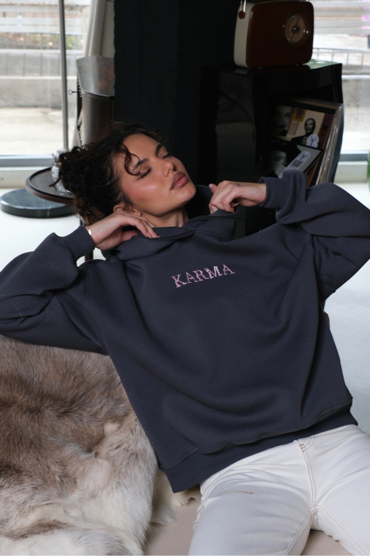 Hoodie IN A DREAM / Smoked Pearl