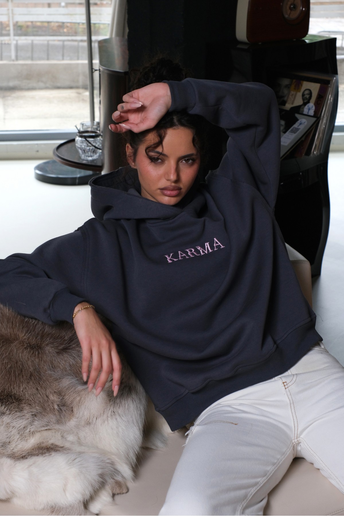 Hoodie IN A DREAM / Smoked Pearl