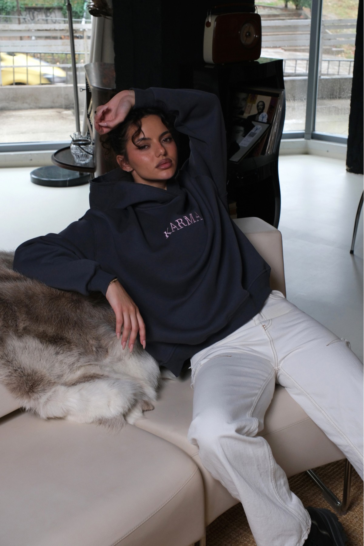 Hoodie IN A DREAM / Smoked Pearl