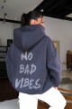 Hoodie NO BAD VIBES / Smoked Pearl