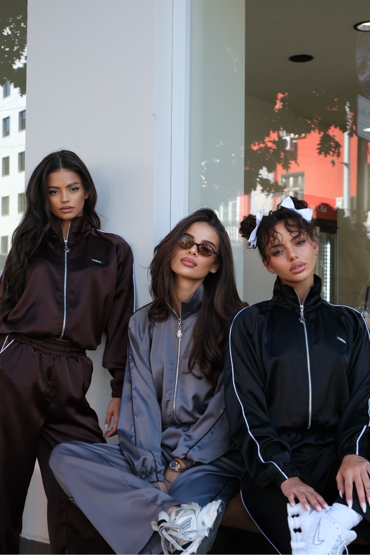 Set Luxe Satin / Cocoa Brown