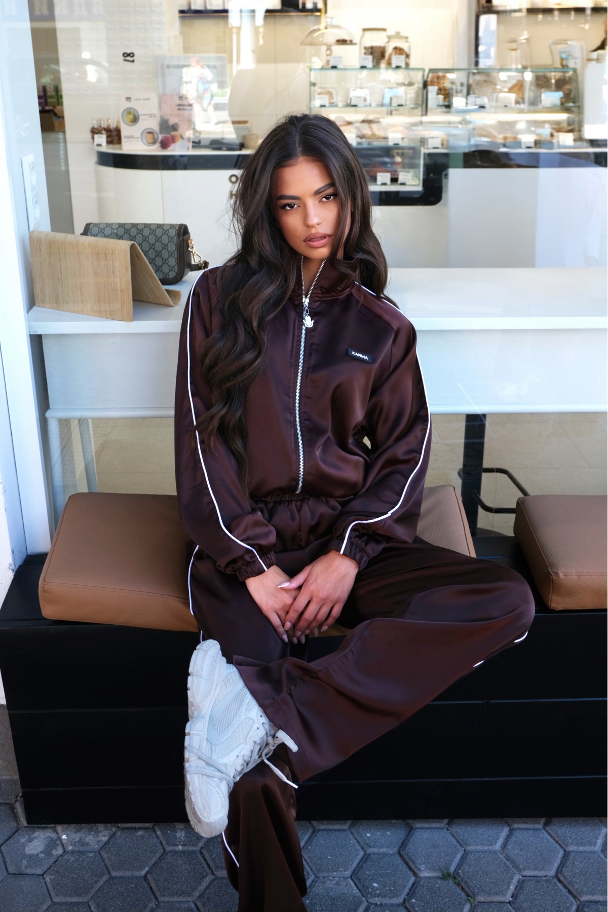 Set Luxe Satin / Cocoa Brown