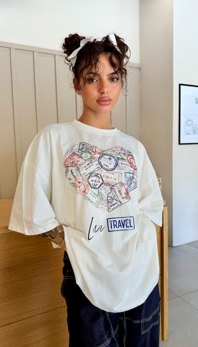 T-shirt Travel / Off White T-shirt Travel / Off White