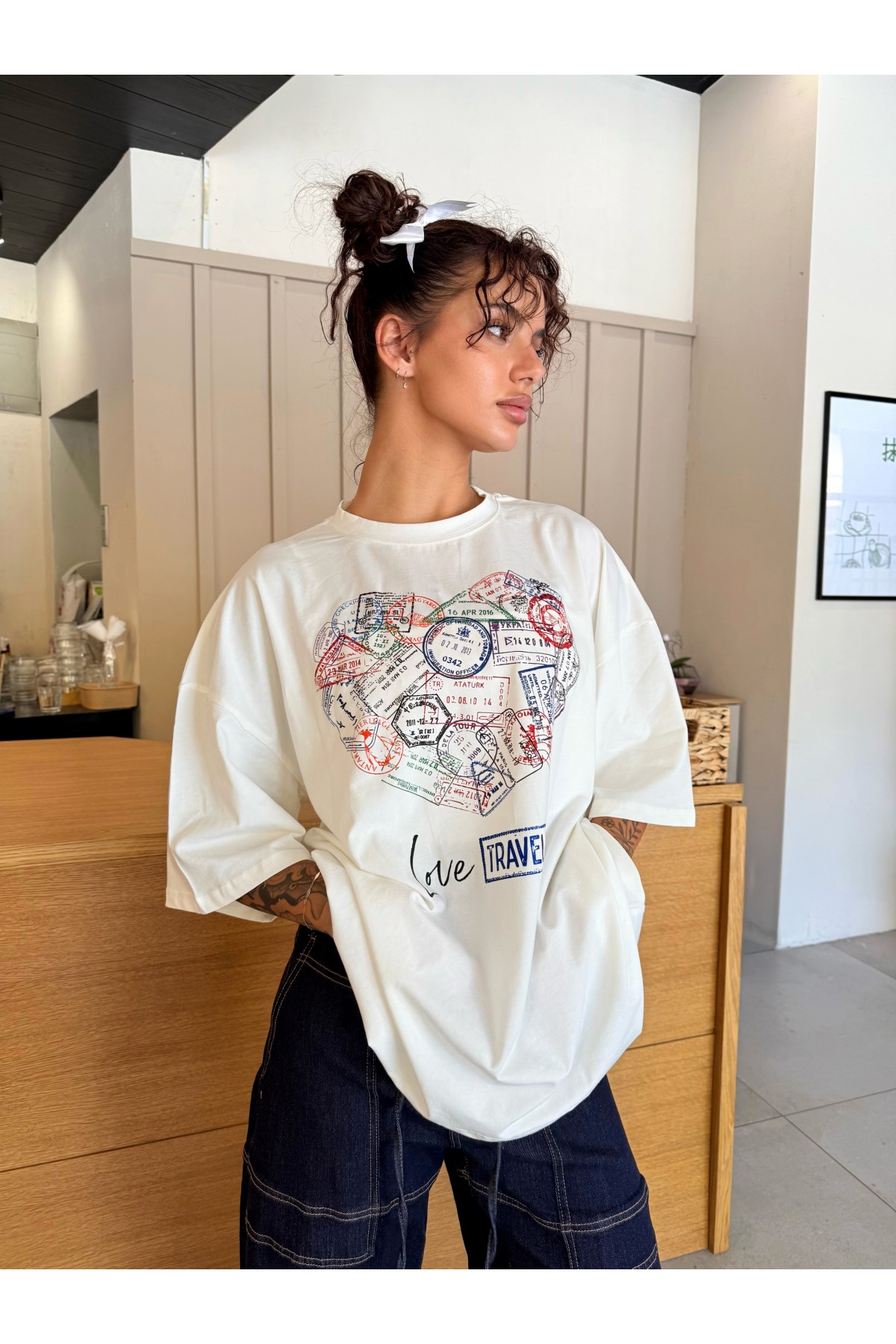 T-shirt Travel / Off White T-shirt Travel / Off White