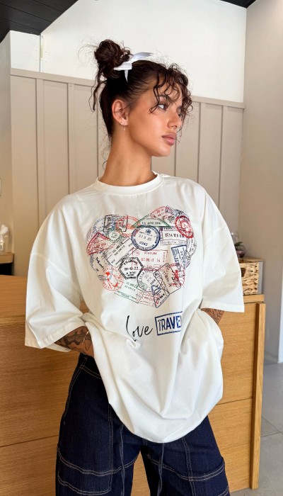 T-shirt Travel / Off White T-shirt Travel / Off White