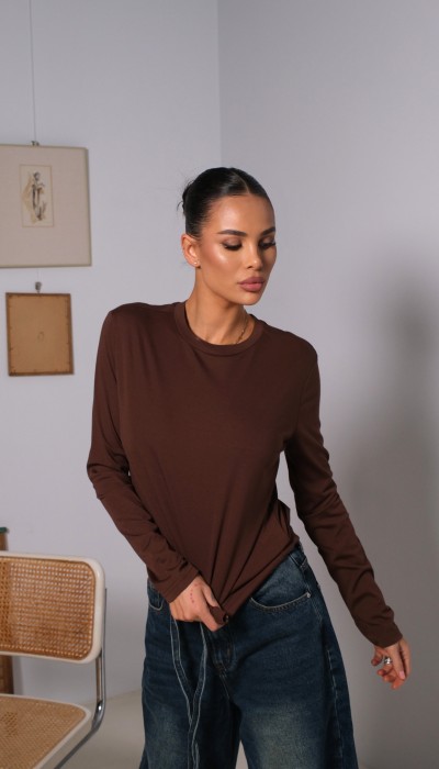 Блуза Stay Mine / Cocoa Блуза Stay Mine / Cocoa