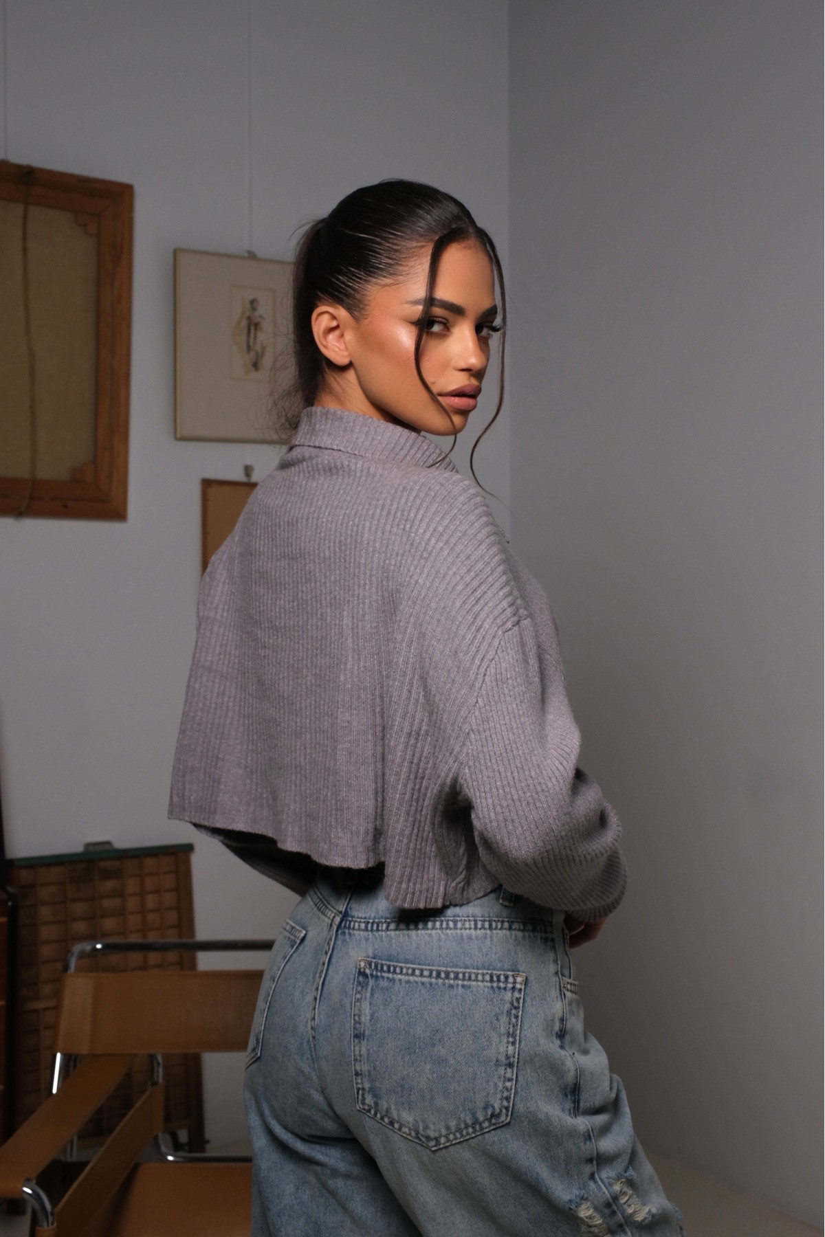 Пуловер Stay Cozy / Silver Ash Пуловер Stay Cozy / Silver Ash