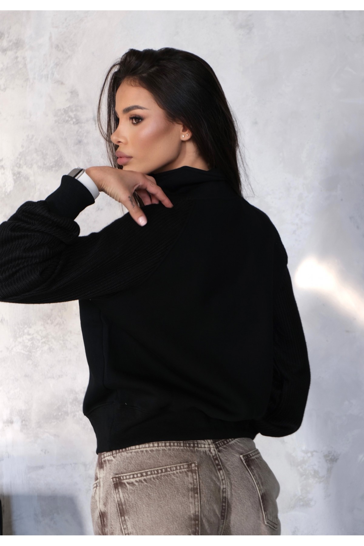 Суитшърт All I Need / Midnight Black