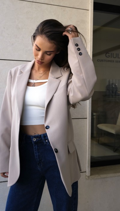 Блейзър Falling for You / Soft Beige Блейзър Falling for You / Soft Beige