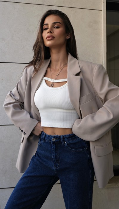 Блейзър Falling for You / Soft Beige Блейзър Falling for You / Soft Beige