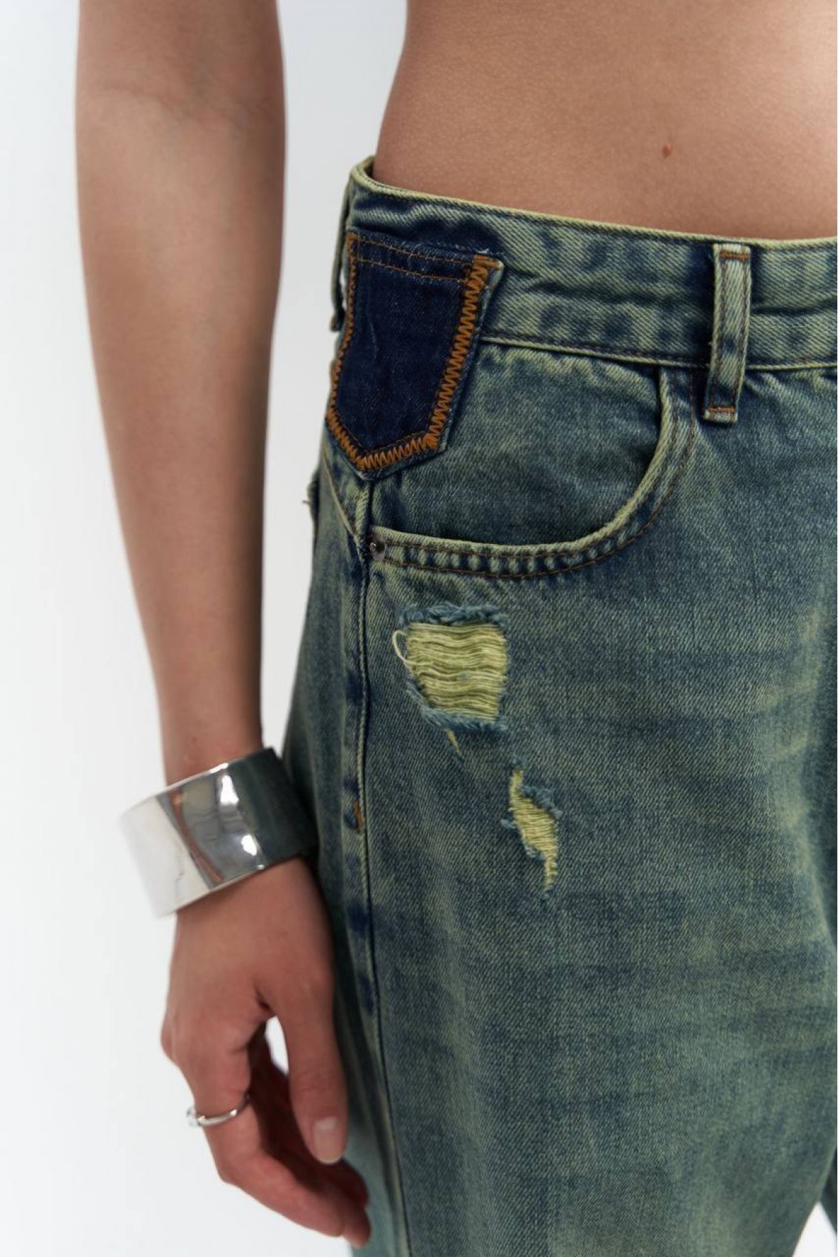 Деним Chasing Sunsets / Vintage Green