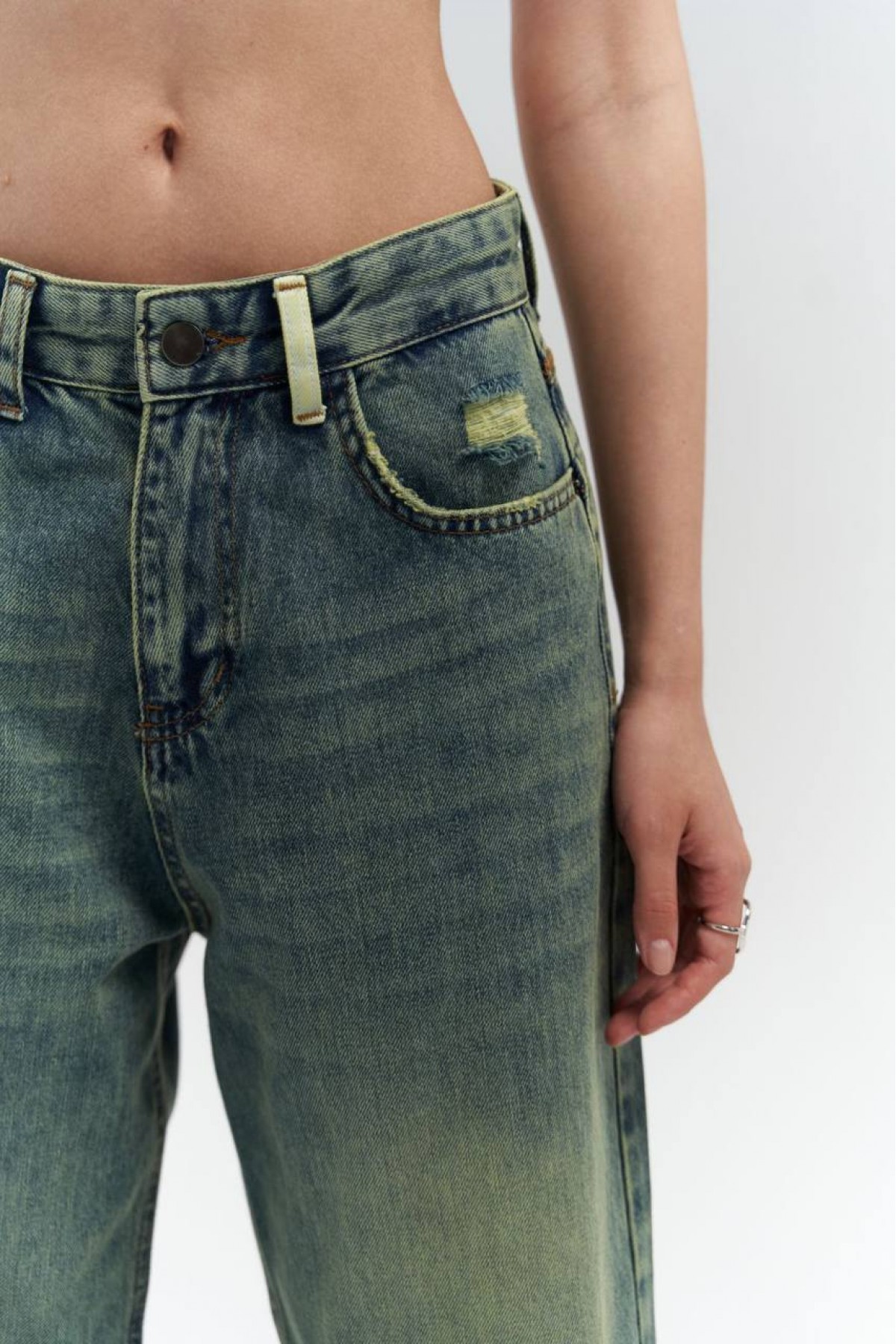 Деним Chasing Sunsets / Vintage Green