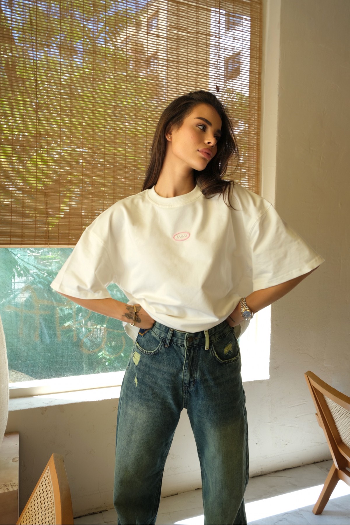 Деним Chasing Sunsets / Vintage Green