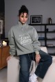Hoodie LOVE LETTERS / Soft Green