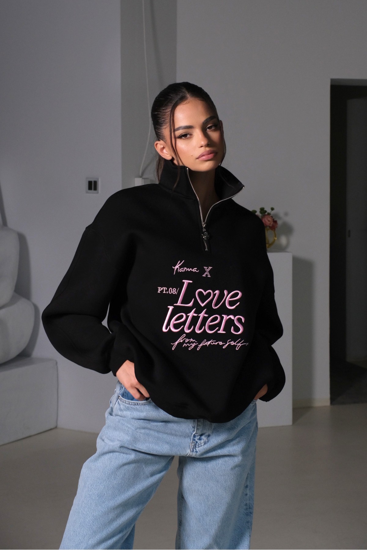 Hoodie LOVE LETTERS / The Black