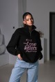 Hoodie LOVE LETTERS / The Black