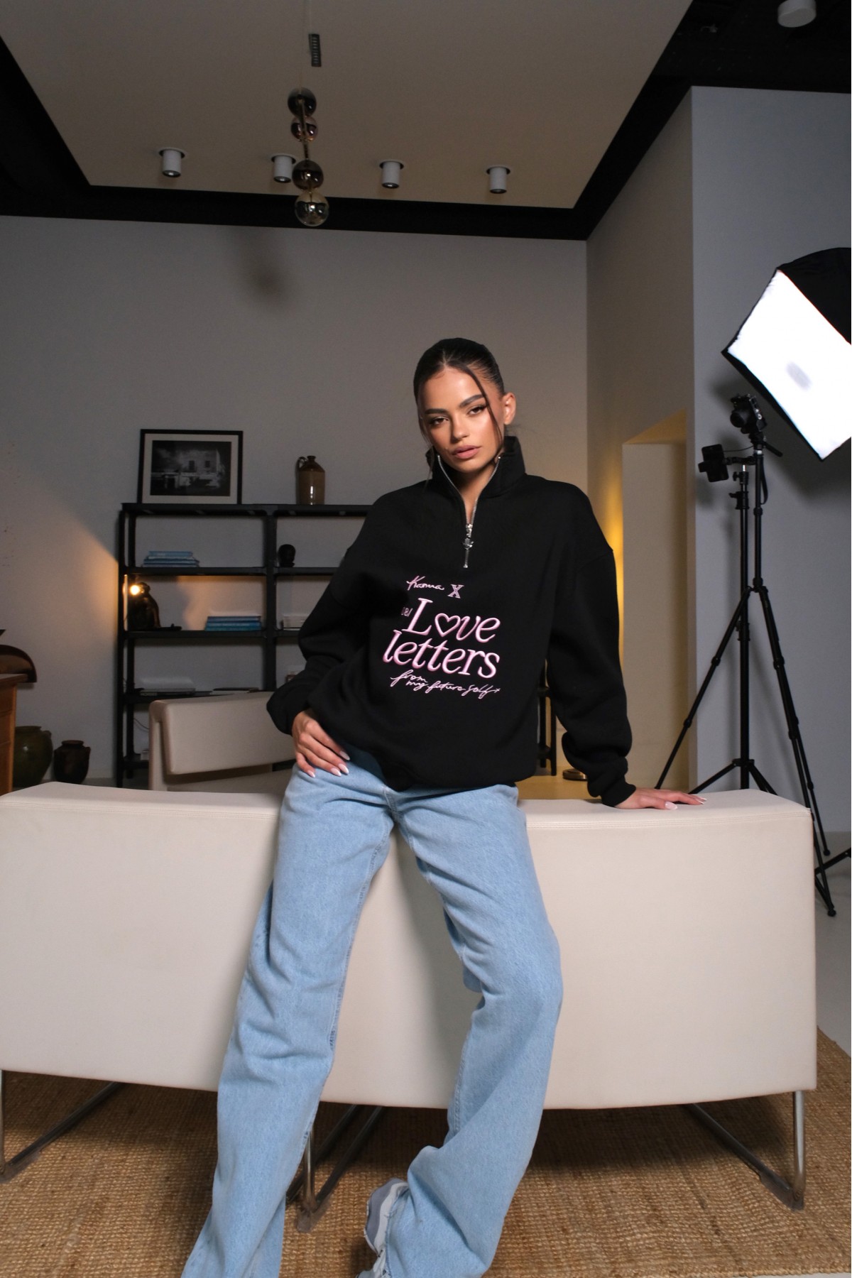 Hoodie LOVE LETTERS / The Black