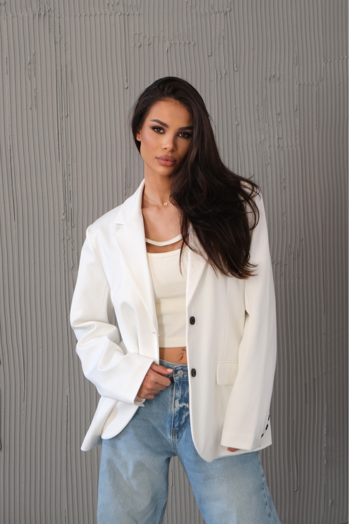 Блейзър I'm that girl / Ecru