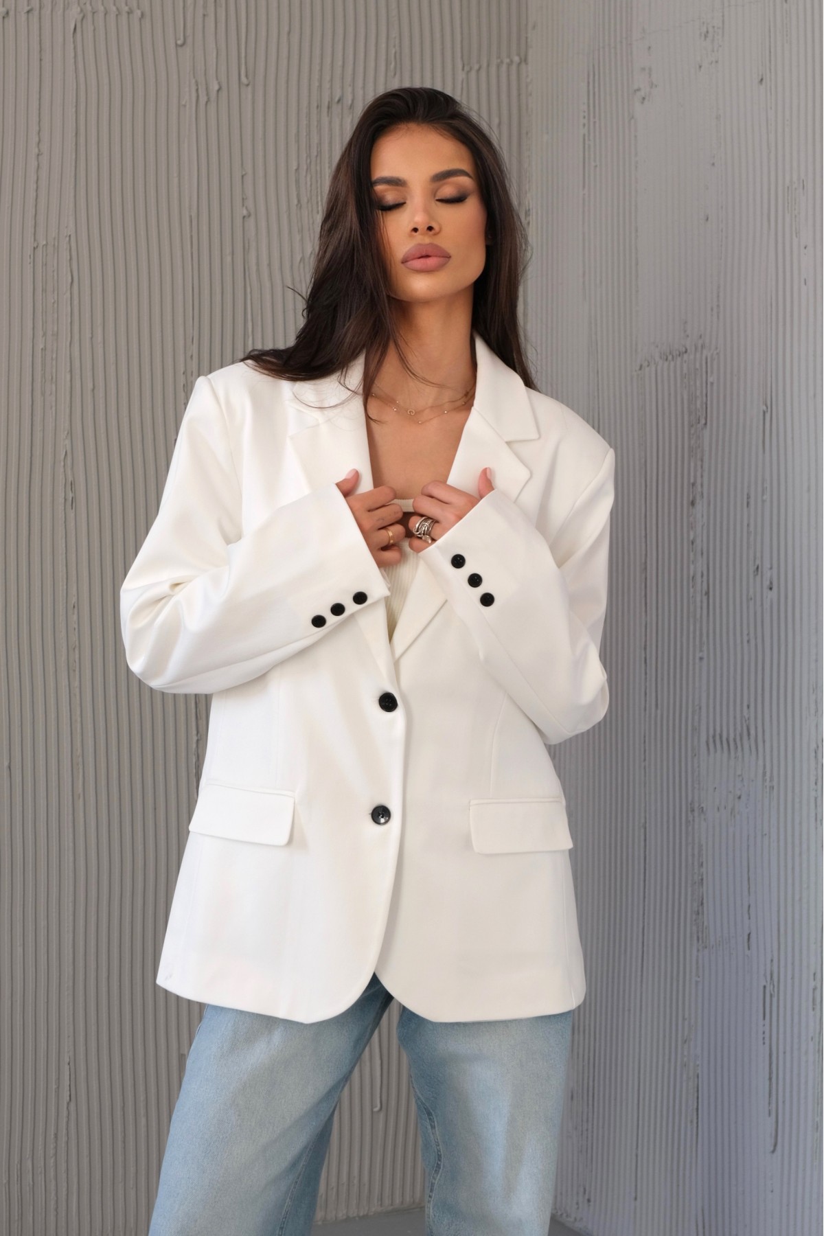 Блейзър I'm that girl / Ecru