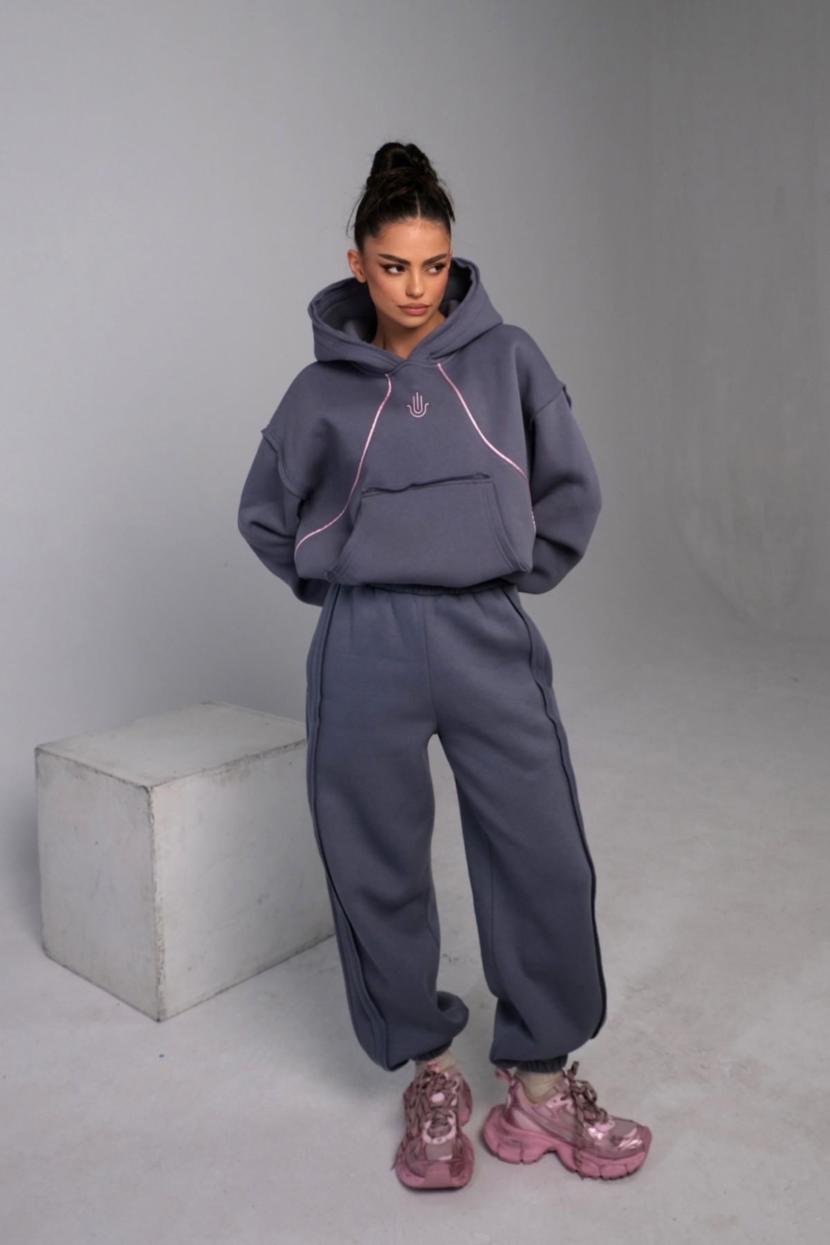 Hoodie GOOD KARMA / Misty Grey