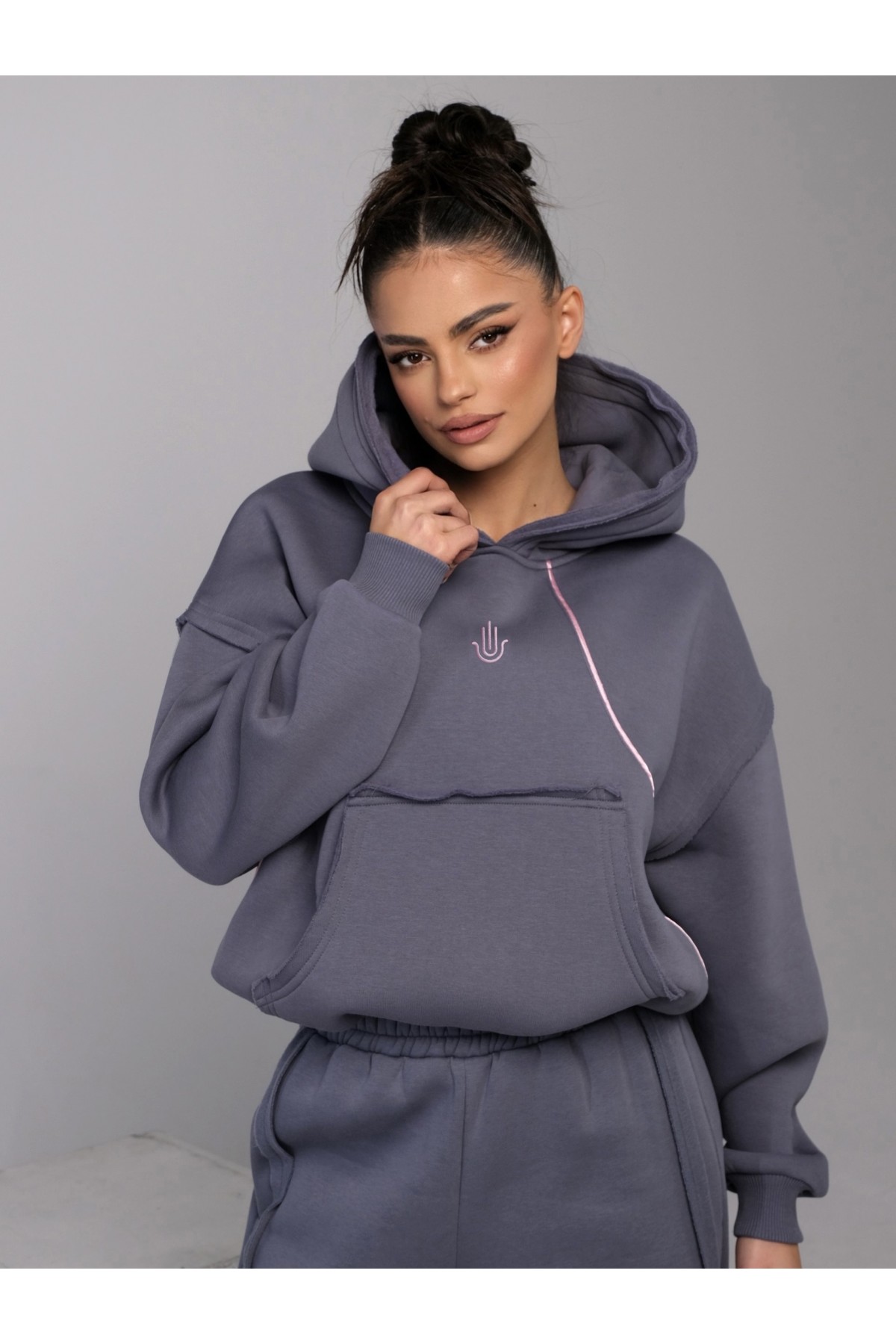 Hoodie GOOD KARMA / Misty Grey
