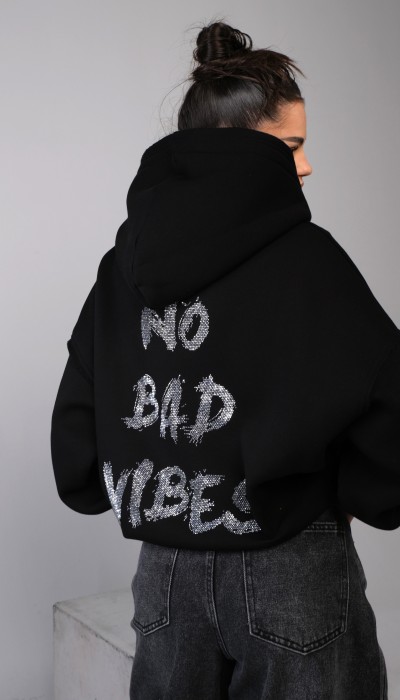 Hoodie NO BAD VIBES / Black