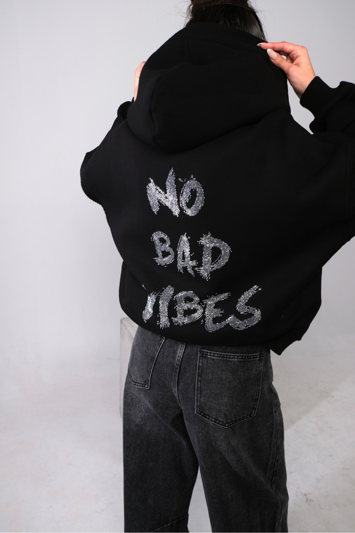 Hoodie NO BAD VIBES / Black
