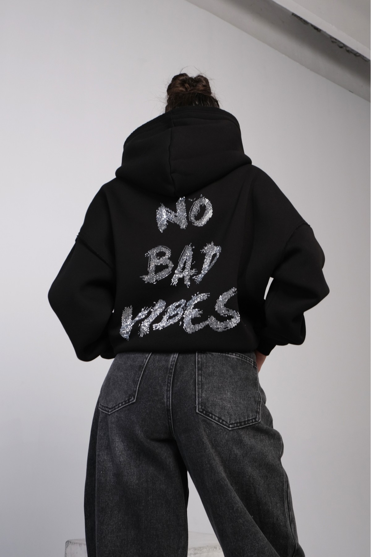 Hoodie NO BAD VIBES / Black