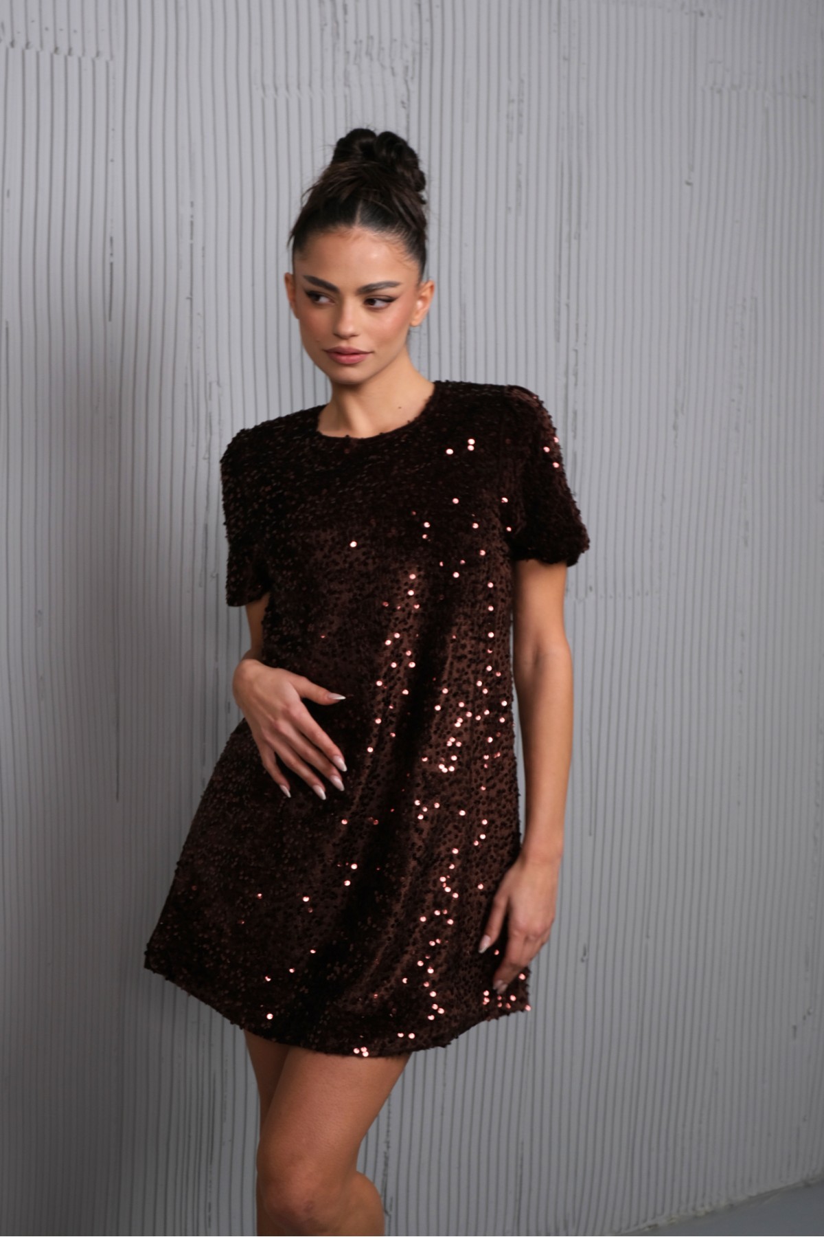 Рокля Girls night out / Brown