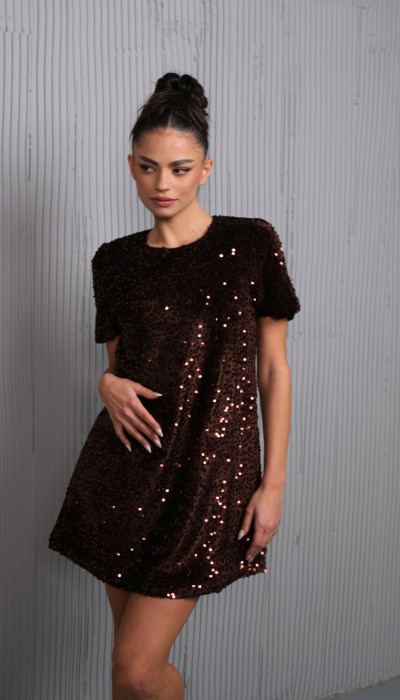 Рокля Girls night out / Brown